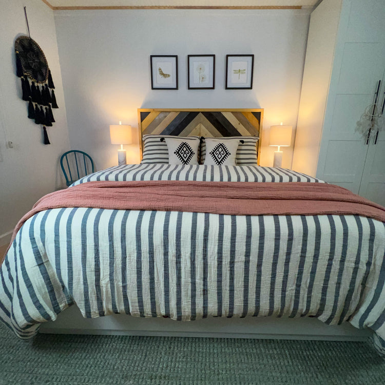 Zeep Naturals | Thick Striped Muslin Duvet/Comforter Sets | Zeep Naturals brings you handcrafted soaps, organic cotton towels, and artisan kitchen essentials — all inspired by nature. Discover simple, sustainable living with products designed to soothe your senses and your home.