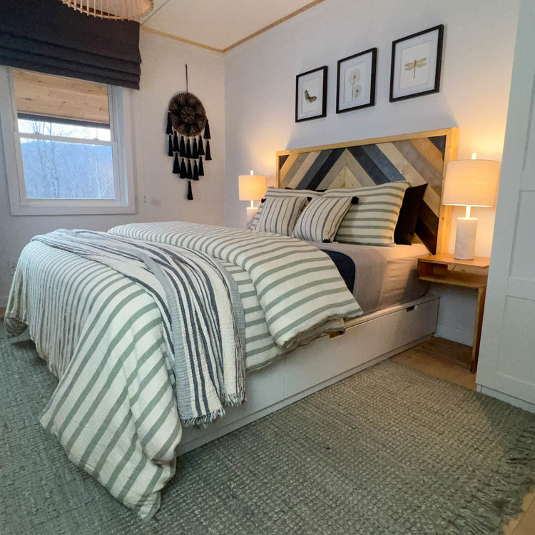 Zeep Naturals | Thick Striped Muslin Duvet/Comforter Sets | Zeep Naturals brings you handcrafted soaps, organic cotton towels, and artisan kitchen essentials — all inspired by nature. Discover simple, sustainable living with products designed to soothe your senses and your home.
