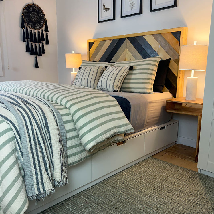 Zeep Naturals | Thick Striped Muslin Duvet/Comforter Sets | Zeep Naturals brings you handcrafted soaps, organic cotton towels, and artisan kitchen essentials — all inspired by nature. Discover simple, sustainable living with products designed to soothe your senses and your home.