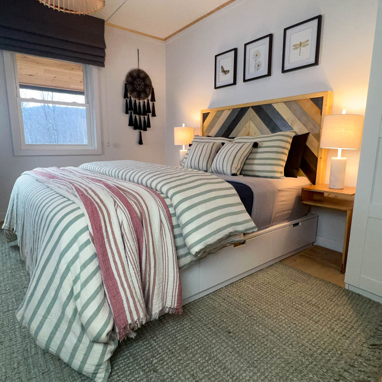 Zeep Naturals | Thick Striped Muslin Duvet/Comforter Sets | Zeep Naturals brings you handcrafted soaps, organic cotton towels, and artisan kitchen essentials — all inspired by nature. Discover simple, sustainable living with products designed to soothe your senses and your home.