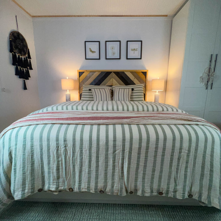 Zeep Naturals | Thick Striped Muslin Duvet/Comforter Sets | Zeep Naturals brings you handcrafted soaps, organic cotton towels, and artisan kitchen essentials — all inspired by nature. Discover simple, sustainable living with products designed to soothe your senses and your home.