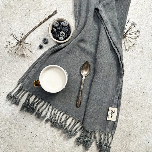 Zeep Naturals | Stone Washed Kitchen/Hand Towels (Set of 2) | Zeep Naturals brings you handcrafted soaps, organic cotton towels, and artisan kitchen essentials — all inspired by nature. Discover simple, sustainable living with products designed to soothe your senses and your home.