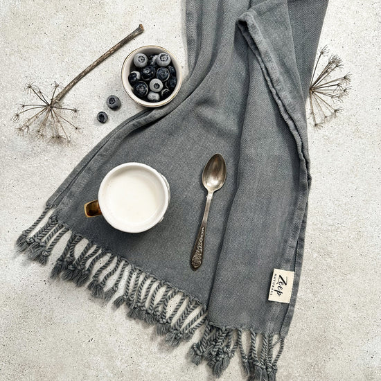 Zeep Naturals | Stone Washed Kitchen/Hand Towels (Set of 2) | Zeep Naturals brings you handcrafted soaps, organic cotton towels, and artisan kitchen essentials — all inspired by nature. Discover simple, sustainable living with products designed to soothe your senses and your home.