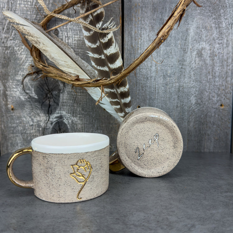 Zeep Naturals | Stoneware Handmade Americano Cup | Poppy | Zeep Naturals brings you handcrafted soaps, organic cotton towels, and artisan kitchen essentials — all inspired by nature. Discover simple, sustainable living with products designed to soothe your senses and your home.