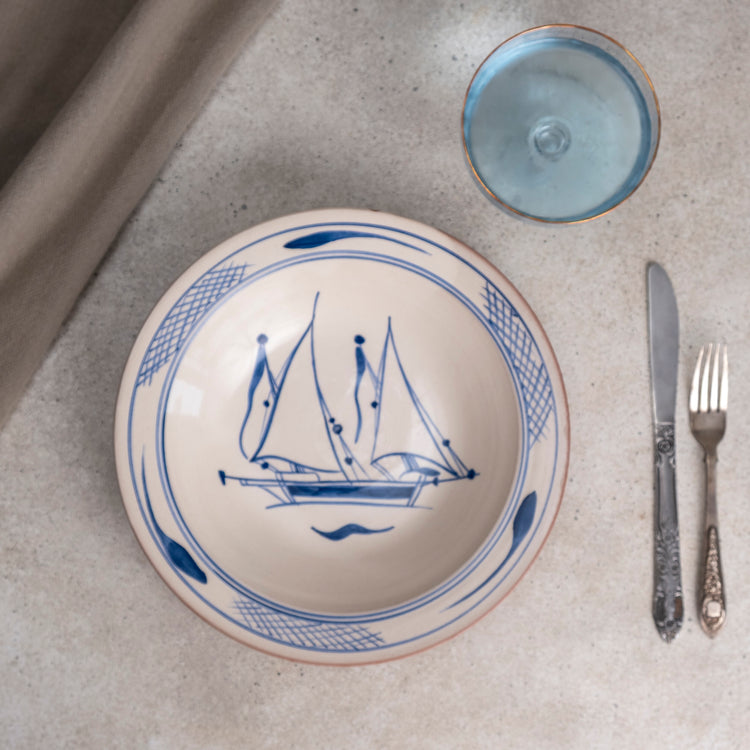 Zeep Naturals | Troy Collection Ceramic Salad & Serving Bowl | Zeep Naturals brings you handcrafted soaps, organic cotton towels, and artisan kitchen essentials — all inspired by nature. Discover simple, sustainable living with products designed to soothe your senses and your home.