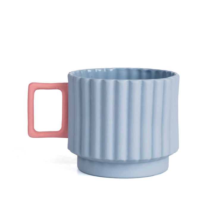 Zeep Naturals | Lydia Collection Modern Ribbed Coffee/Tea Cup | Zeep Naturals brings you handcrafted soaps, organic cotton towels, and artisan kitchen essentials — all inspired by nature. Discover simple, sustainable living with products designed to soothe your senses and your home.