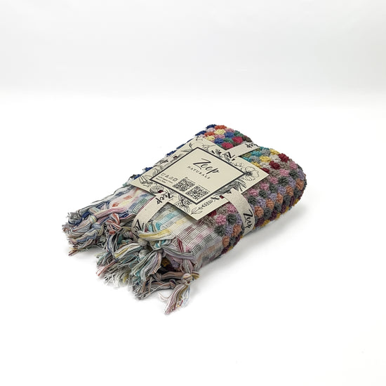 Zeep Naturals | Chickpea Towels Rainbow with fringes Hand | Zeep Naturals brings you handcrafted soaps, organic cotton towels, and artisan kitchen essentials — all inspired by nature. Discover simple, sustainable living with products designed to soothe your senses and your home.