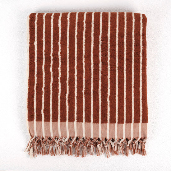 Zeep Naturals | Aegean Collection Striped Bath Towel | Zeep Naturals brings you handcrafted soaps, organic cotton towels, and artisan kitchen essentials — all inspired by nature. Discover simple, sustainable living with products designed to soothe your senses and your home.