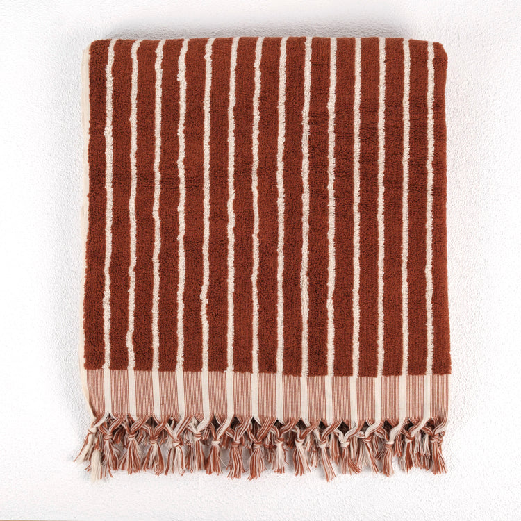 Zeep Naturals | Aegean Collection Striped Bath Towel | Zeep Naturals brings you handcrafted soaps, organic cotton towels, and artisan kitchen essentials — all inspired by nature. Discover simple, sustainable living with products designed to soothe your senses and your home.