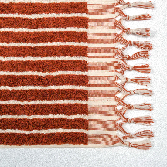 Zeep Naturals | Aegean Collection Striped Bath Towel | Zeep Naturals brings you handcrafted soaps, organic cotton towels, and artisan kitchen essentials — all inspired by nature. Discover simple, sustainable living with products designed to soothe your senses and your home.