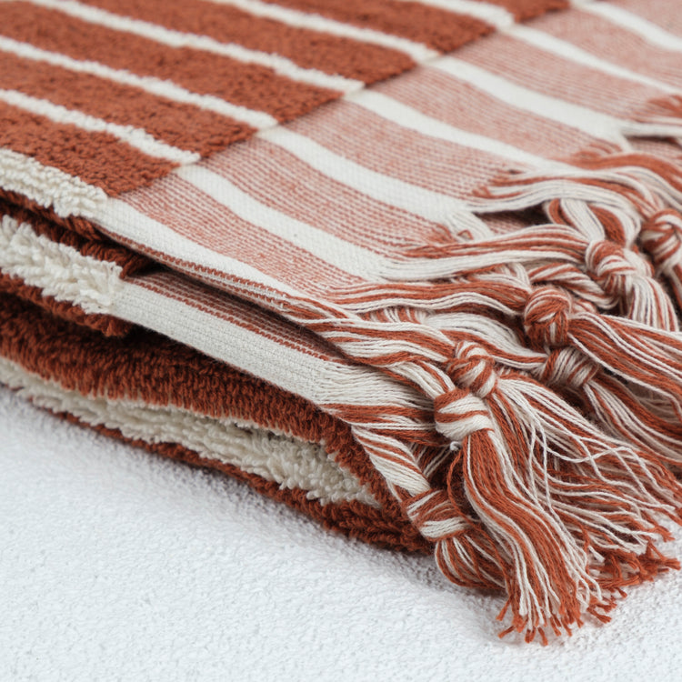 Zeep Naturals | Aegean Collection Striped Hand Towel | Zeep Naturals brings you handcrafted soaps, organic cotton towels, and artisan kitchen essentials — all inspired by nature. Discover simple, sustainable living with products designed to soothe your senses and your home.