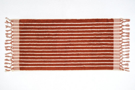 Zeep Naturals | Aegean Collection Striped Hand Towel | Zeep Naturals brings you handcrafted soaps, organic cotton towels, and artisan kitchen essentials — all inspired by nature. Discover simple, sustainable living with products designed to soothe your senses and your home.