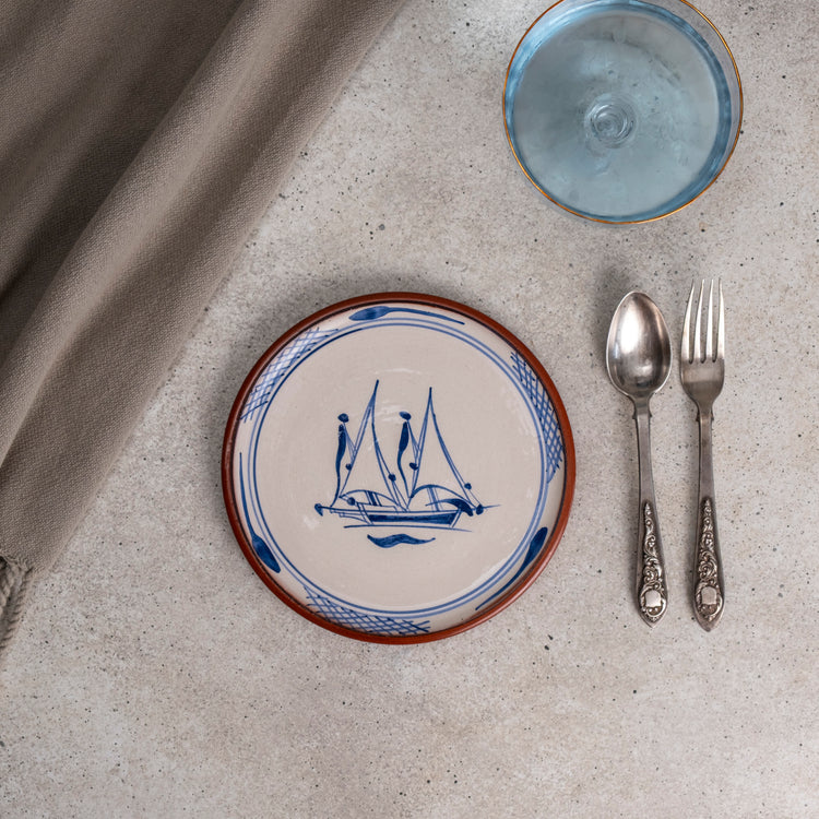 Zeep Naturals | Troy Collection Ceramic Dessert & Serving Plate | Zeep Naturals brings you handcrafted soaps, organic cotton towels, and artisan kitchen essentials — all inspired by nature. Discover simple, sustainable living with products designed to soothe your senses and your home.