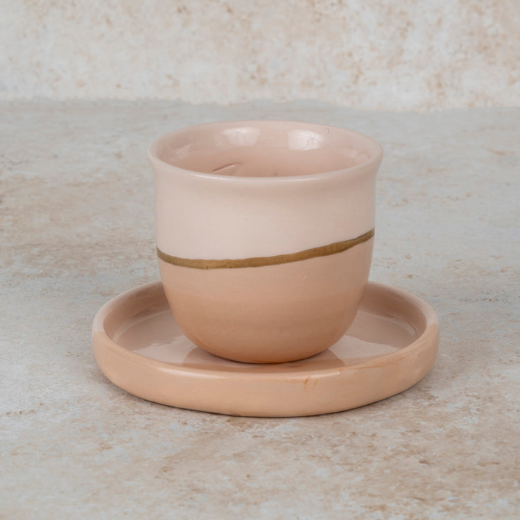 Zeep Naturals | Blush Gold Espresso Cup | Zeep Naturals brings you handcrafted soaps, organic cotton towels, and artisan kitchen essentials — all inspired by nature. Discover simple, sustainable living with products designed to soothe your senses and your home.