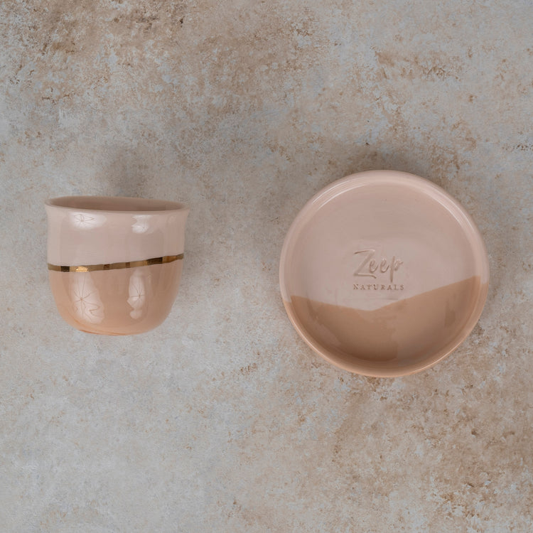 Zeep Naturals | Blush Gold Espresso Cup | Zeep Naturals brings you handcrafted soaps, organic cotton towels, and artisan kitchen essentials — all inspired by nature. Discover simple, sustainable living with products designed to soothe your senses and your home.