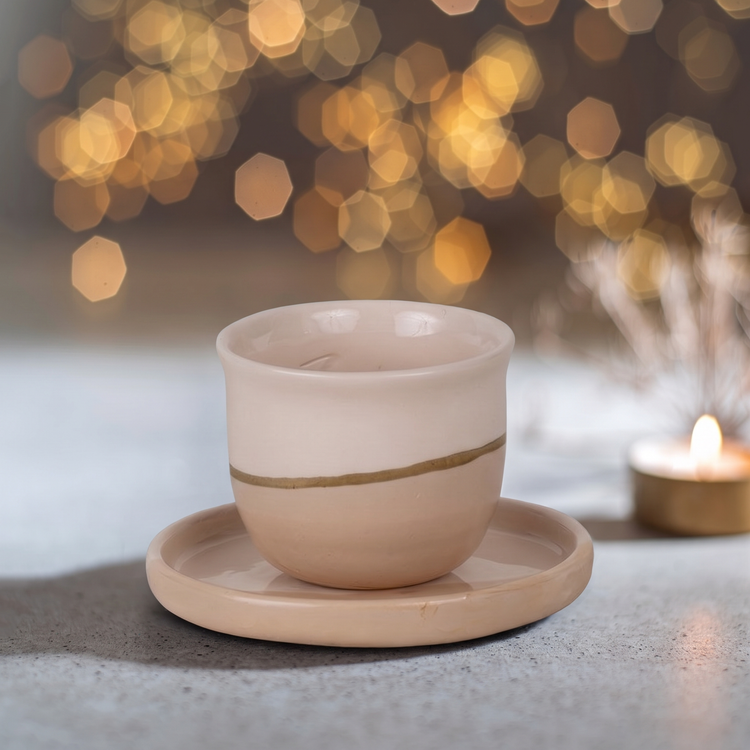 Zeep Naturals | Blush Gold Espresso Cup | Zeep Naturals brings you handcrafted soaps, organic cotton towels, and artisan kitchen essentials — all inspired by nature. Discover simple, sustainable living with products designed to soothe your senses and your home.