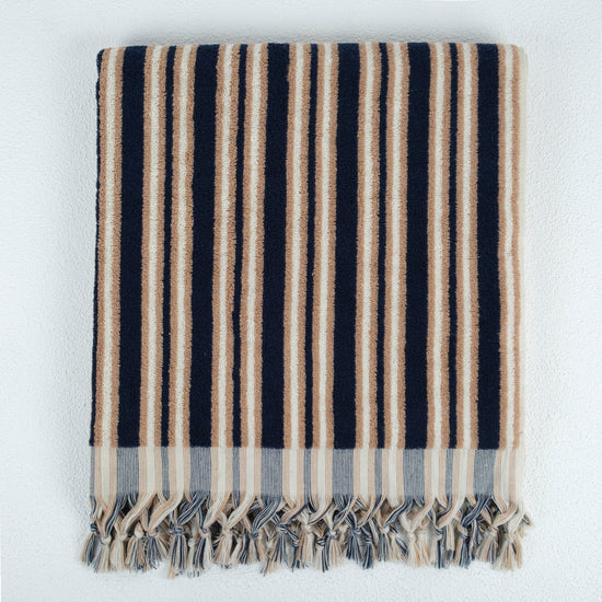 Zeep Naturals | Aegean Collection Striped Bath Towel | Zeep Naturals brings you handcrafted soaps, organic cotton towels, and artisan kitchen essentials — all inspired by nature. Discover simple, sustainable living with products designed to soothe your senses and your home.