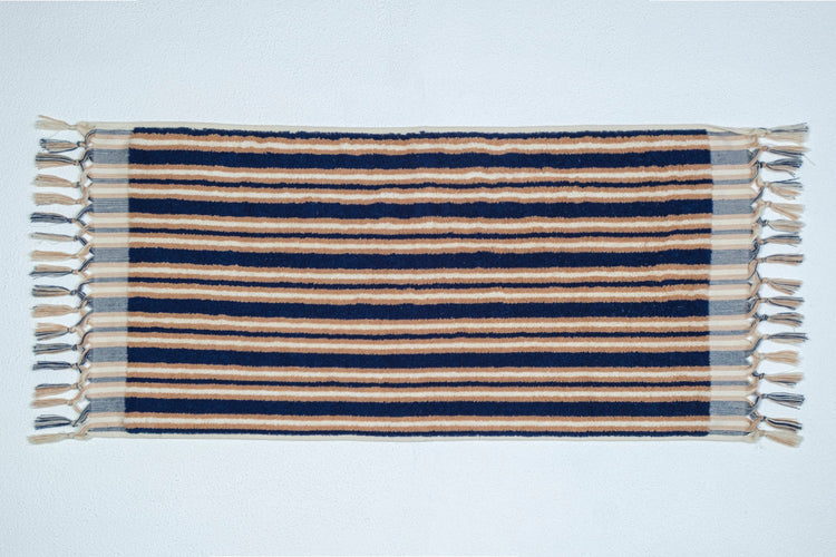 Zeep Naturals | Aegean Collection Striped Hand Towel | Zeep Naturals brings you handcrafted soaps, organic cotton towels, and artisan kitchen essentials — all inspired by nature. Discover simple, sustainable living with products designed to soothe your senses and your home.