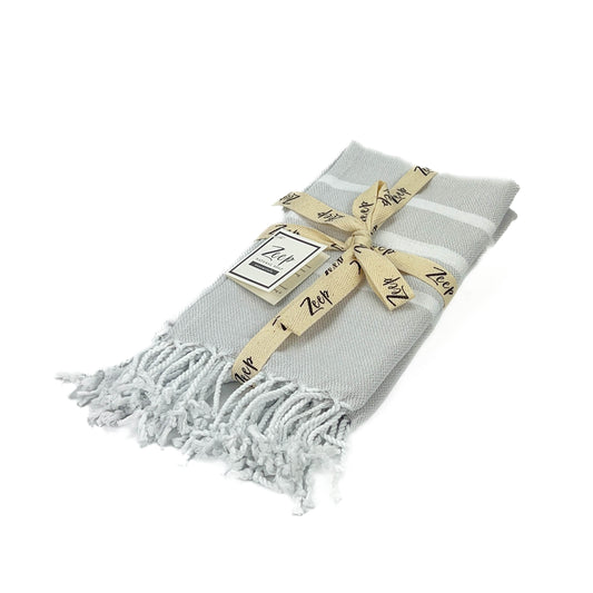 Zeep Naturals | Hand / Dish Towels 3 Stripe Grey | Zeep Naturals brings you handcrafted soaps, organic cotton towels, and artisan kitchen essentials — all inspired by nature. Discover simple, sustainable living with products designed to soothe your senses and your home.
