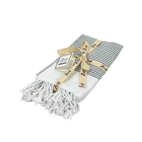 Zeep Naturals | Hand / Dish Towels Multi Stripe White | Zeep Naturals brings you handcrafted soaps, organic cotton towels, and artisan kitchen essentials — all inspired by nature. Discover simple, sustainable living with products designed to soothe your senses and your home.