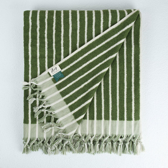 Zeep Naturals | Aegean Collection Striped Bath Towel | Zeep Naturals brings you handcrafted soaps, organic cotton towels, and artisan kitchen essentials — all inspired by nature. Discover simple, sustainable living with products designed to soothe your senses and your home.
