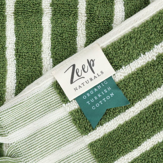 Zeep Naturals | Aegean Collection Striped Hand Towel | Zeep Naturals brings you handcrafted soaps, organic cotton towels, and artisan kitchen essentials — all inspired by nature. Discover simple, sustainable living with products designed to soothe your senses and your home.
