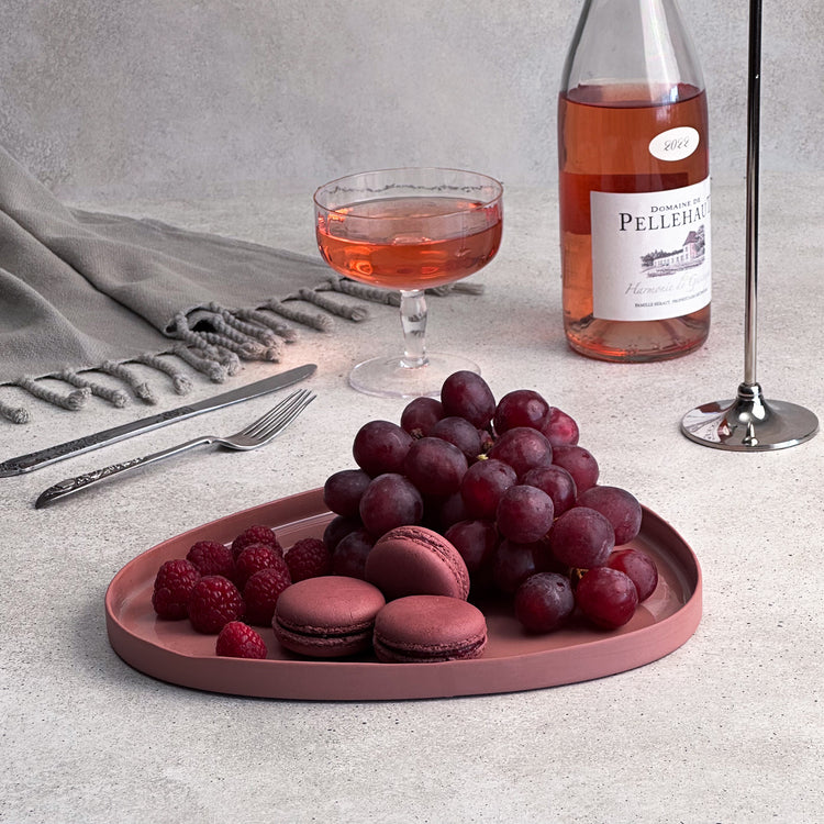 Zeep Naturals | Lydia Collection Amorphous Serving Plate Blush | Zeep Naturals brings you handcrafted soaps, organic cotton towels, and artisan kitchen essentials — all inspired by nature. Discover simple, sustainable living with products designed to soothe your senses and your home.