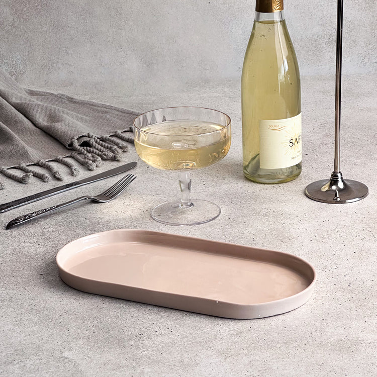 Zeep Naturals | Lydia Collection Oval Serving Plate | Zeep Naturals brings you handcrafted soaps, organic cotton towels, and artisan kitchen essentials — all inspired by nature. Discover simple, sustainable living with products designed to soothe your senses and your home.