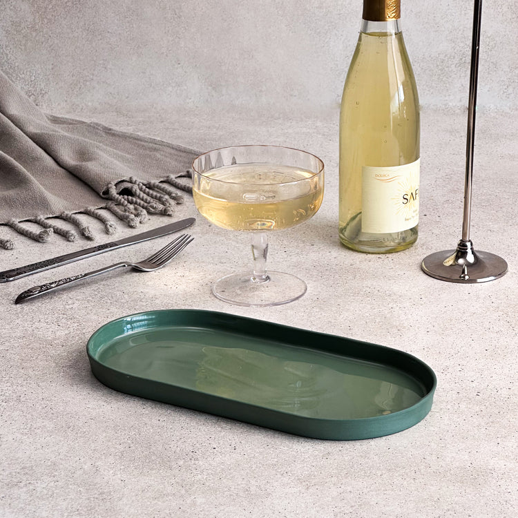 Zeep Naturals | Lydia Collection Oval Serving Plate | Zeep Naturals brings you handcrafted soaps, organic cotton towels, and artisan kitchen essentials — all inspired by nature. Discover simple, sustainable living with products designed to soothe your senses and your home.