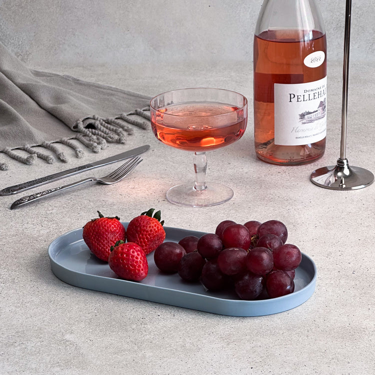 Zeep Naturals | Lydia Collection Oval Serving Plate Mistral | Zeep Naturals brings you handcrafted soaps, organic cotton towels, and artisan kitchen essentials — all inspired by nature. Discover simple, sustainable living with products designed to soothe your senses and your home.