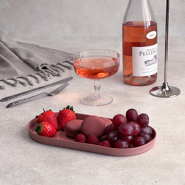 Zeep Naturals | Lydia Collection Oval Serving Plate Blush | Zeep Naturals brings you handcrafted soaps, organic cotton towels, and artisan kitchen essentials — all inspired by nature. Discover simple, sustainable living with products designed to soothe your senses and your home.