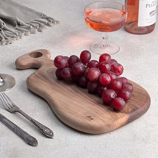Zeep Naturals | Carya Collection Walnut Cutting & Serving Board | Zeep Naturals brings you handcrafted soaps, organic cotton towels, and artisan kitchen essentials — all inspired by nature. Discover simple, sustainable living with products designed to soothe your senses and your home.