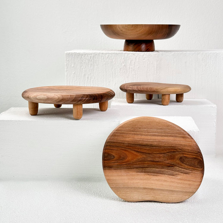 Zeep Naturals | Carya Collection Walnut Pedestal Bowl | Zeep Naturals brings you handcrafted soaps, organic cotton towels, and artisan kitchen essentials — all inspired by nature. Discover simple, sustainable living with products designed to soothe your senses and your home.