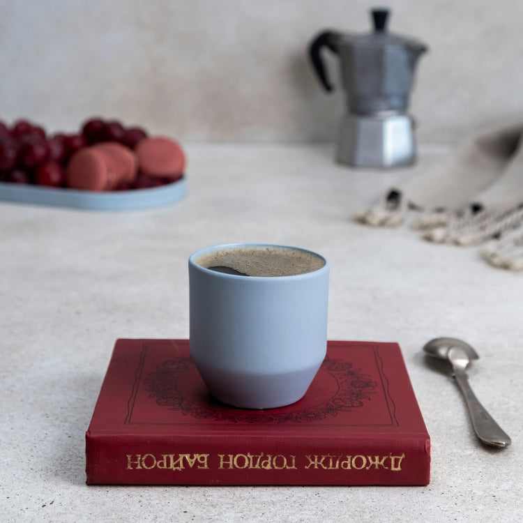 Zeep Naturals | Lydia Collection Modern Conic Espresso Cup | Zeep Naturals brings you handcrafted soaps, organic cotton towels, and artisan kitchen essentials — all inspired by nature. Discover simple, sustainable living with products designed to soothe your senses and your home.