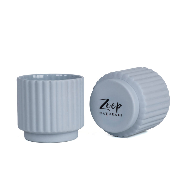 Zeep Naturals | Lydia Collection Modern Ribbed Espresso Cup | Zeep Naturals brings you handcrafted soaps, organic cotton towels, and artisan kitchen essentials — all inspired by nature. Discover simple, sustainable living with products designed to soothe your senses and your home.