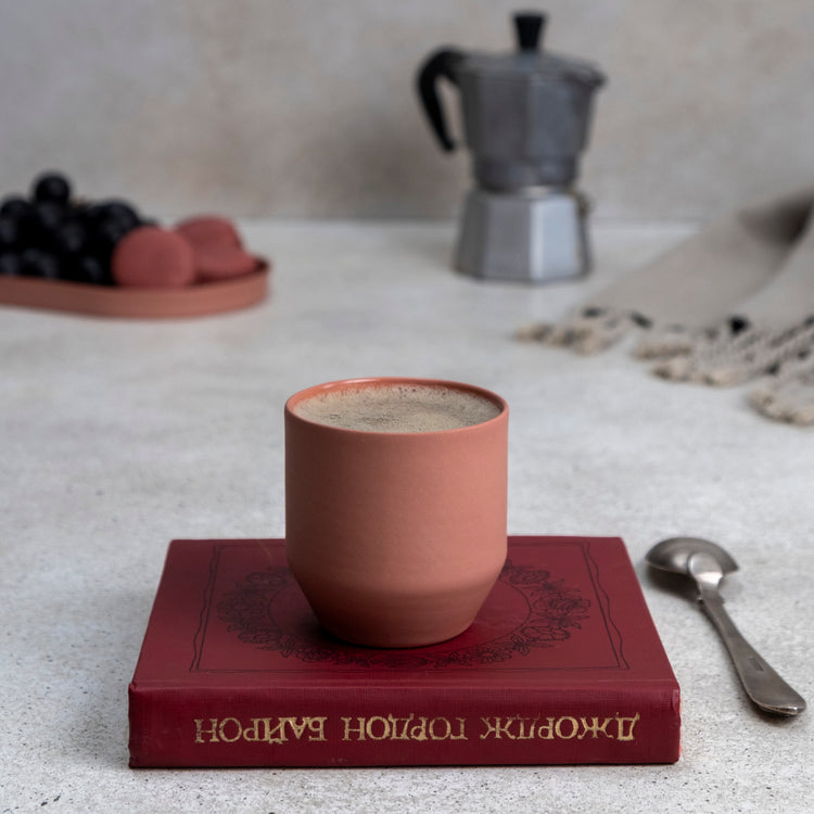 Zeep Naturals | Lydia Collection Modern Conic Espresso Cup | Zeep Naturals brings you handcrafted soaps, organic cotton towels, and artisan kitchen essentials — all inspired by nature. Discover simple, sustainable living with products designed to soothe your senses and your home.