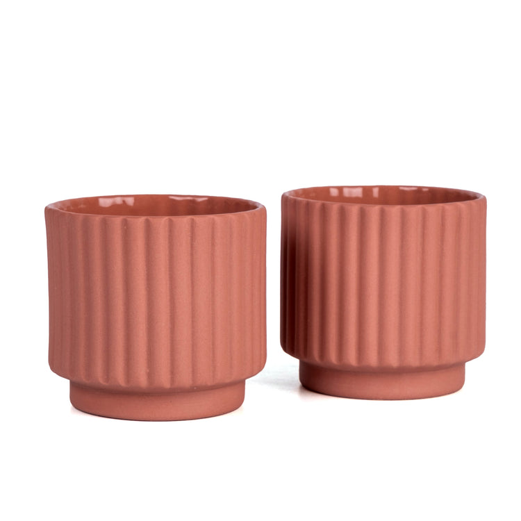 Zeep Naturals | Lydia Collection Modern Ribbed Espresso Cup | Zeep Naturals brings you handcrafted soaps, organic cotton towels, and artisan kitchen essentials — all inspired by nature. Discover simple, sustainable living with products designed to soothe your senses and your home.