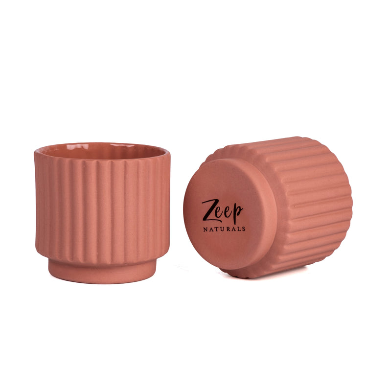 Zeep Naturals | Lydia Collection Modern Ribbed Espresso Cup | Zeep Naturals brings you handcrafted soaps, organic cotton towels, and artisan kitchen essentials — all inspired by nature. Discover simple, sustainable living with products designed to soothe your senses and your home.