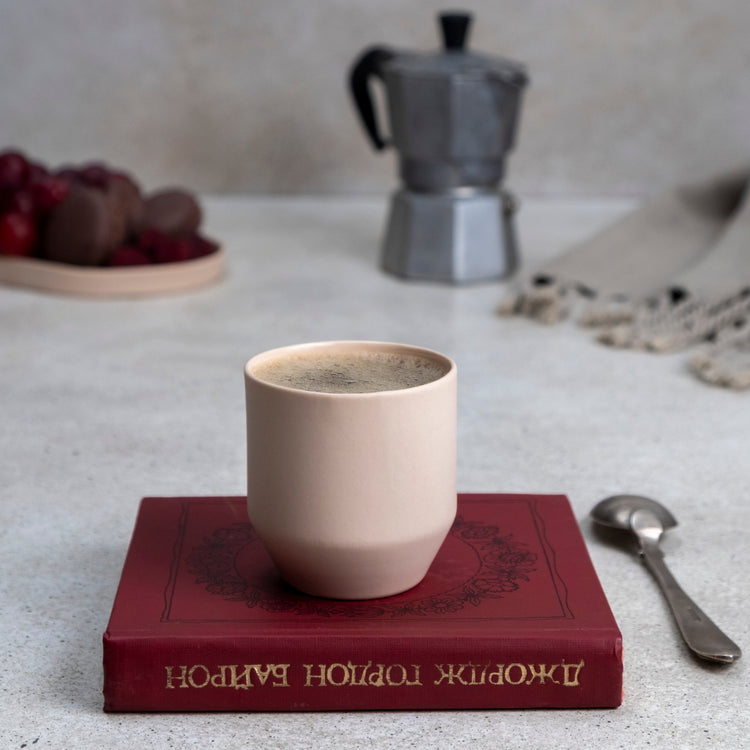 Zeep Naturals | Lydia Collection Modern Conic Espresso Cup | Zeep Naturals brings you handcrafted soaps, organic cotton towels, and artisan kitchen essentials — all inspired by nature. Discover simple, sustainable living with products designed to soothe your senses and your home.