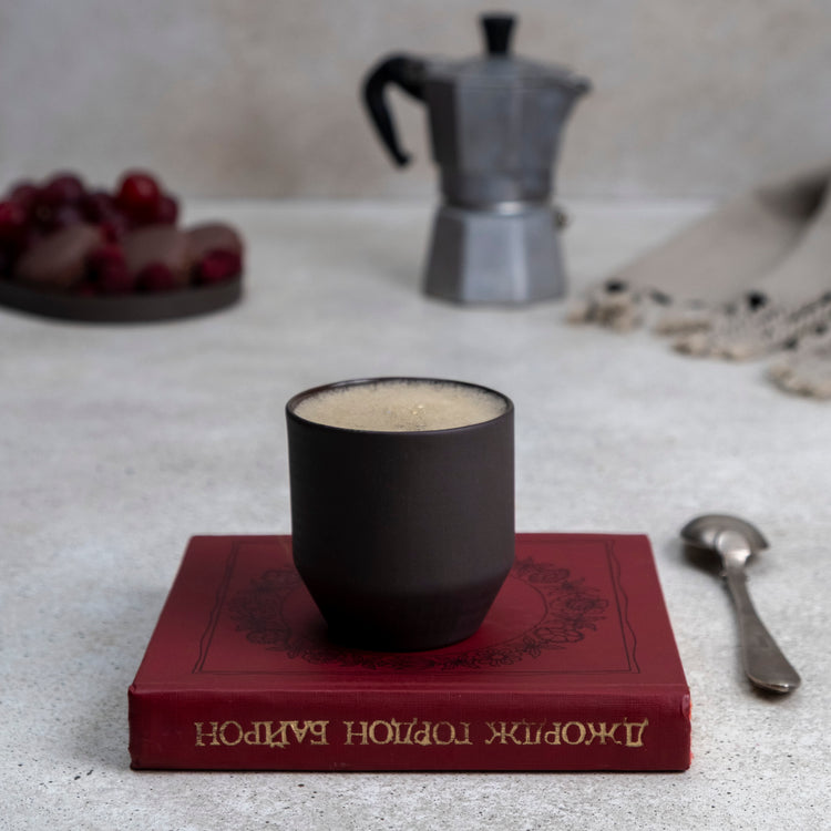 Zeep Naturals | Lydia Collection Modern Conic Espresso Cup | Zeep Naturals brings you handcrafted soaps, organic cotton towels, and artisan kitchen essentials — all inspired by nature. Discover simple, sustainable living with products designed to soothe your senses and your home.