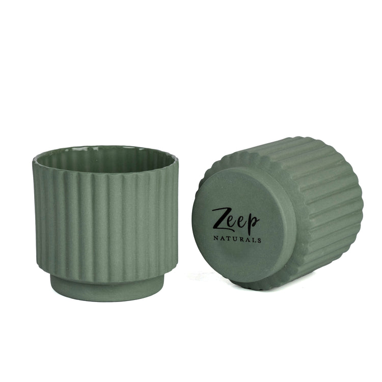 Zeep Naturals | Lydia Collection Modern Ribbed Espresso Cup | Zeep Naturals brings you handcrafted soaps, organic cotton towels, and artisan kitchen essentials — all inspired by nature. Discover simple, sustainable living with products designed to soothe your senses and your home.