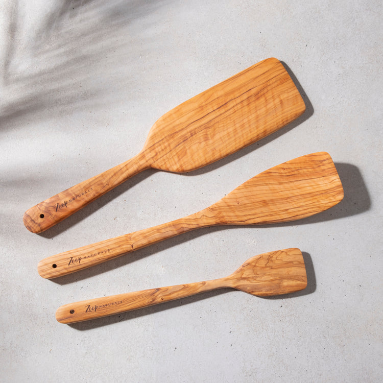 Zeep Naturals | Olive Wood Large Spatula | Zeep Naturals brings you handcrafted soaps, organic cotton towels, and artisan kitchen essentials — all inspired by nature. Discover simple, sustainable living with products designed to soothe your senses and your home.