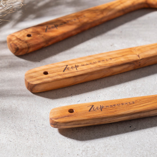 Zeep Naturals | Olive Wood Large Spatula | Zeep Naturals brings you handcrafted soaps, organic cotton towels, and artisan kitchen essentials — all inspired by nature. Discover simple, sustainable living with products designed to soothe your senses and your home.