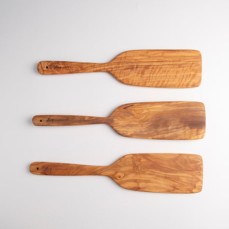 Zeep Naturals | Olive Wood Large Spatula | Zeep Naturals brings you handcrafted soaps, organic cotton towels, and artisan kitchen essentials — all inspired by nature. Discover simple, sustainable living with products designed to soothe your senses and your home.