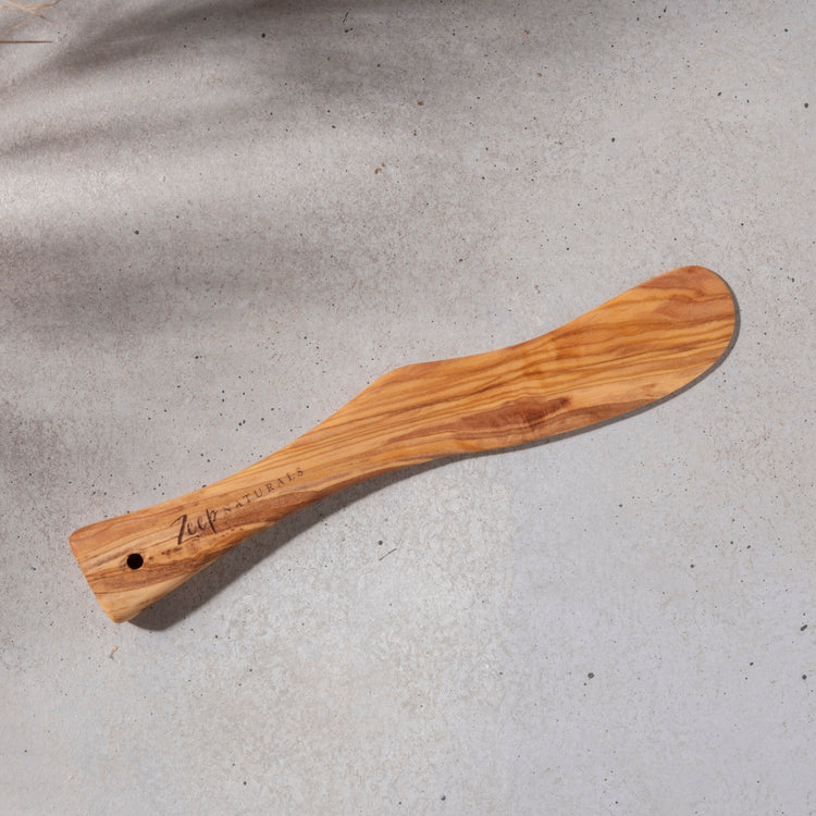 Zeep Naturals | Olive Wood Butter Knife / Spreader | Zeep Naturals brings you handcrafted soaps, organic cotton towels, and artisan kitchen essentials — all inspired by nature. Discover simple, sustainable living with products designed to soothe your senses and your home.