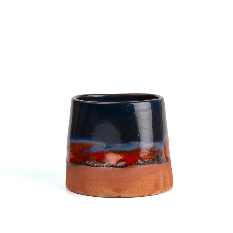 Zeep Naturals | Assos Collection Thumb Pressed Coffee/Tea Cup Sunset | Zeep Naturals brings you handcrafted soaps, organic cotton towels, and artisan kitchen essentials — all inspired by nature. Discover simple, sustainable living with products designed to soothe your senses and your home.