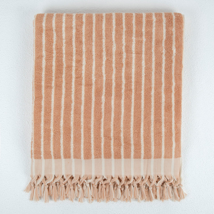 Zeep Naturals | Aegean Collection Striped Bath Towel | Zeep Naturals brings you handcrafted soaps, organic cotton towels, and artisan kitchen essentials — all inspired by nature. Discover simple, sustainable living with products designed to soothe your senses and your home.