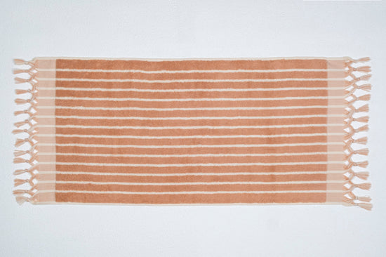 Zeep Naturals | Aegean Collection Striped Hand Towel | Zeep Naturals brings you handcrafted soaps, organic cotton towels, and artisan kitchen essentials — all inspired by nature. Discover simple, sustainable living with products designed to soothe your senses and your home.