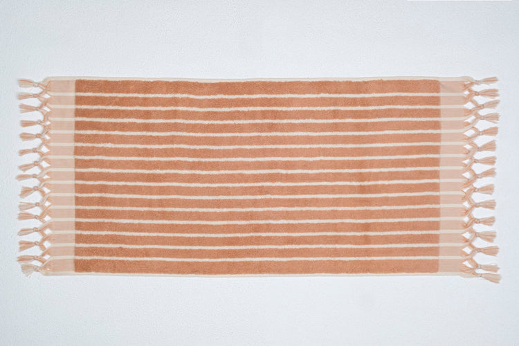 Zeep Naturals | Aegean Collection Striped Hand Towel | Zeep Naturals brings you handcrafted soaps, organic cotton towels, and artisan kitchen essentials — all inspired by nature. Discover simple, sustainable living with products designed to soothe your senses and your home.