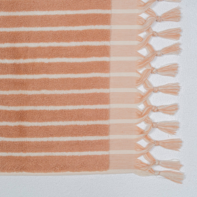 Zeep Naturals | Aegean Collection Striped Hand Towel | Zeep Naturals brings you handcrafted soaps, organic cotton towels, and artisan kitchen essentials — all inspired by nature. Discover simple, sustainable living with products designed to soothe your senses and your home.